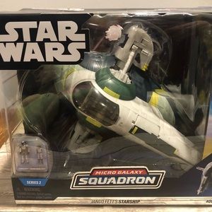 Star Wars Micro Galaxy Squadron Jango Fett's Starship NEW